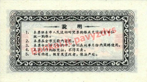 0.1 Raciono banknoto galinė pusė
