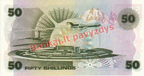 50 Šilingų banknoto galinė pusė