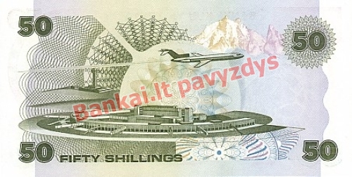 50 Šilingų banknoto galinė pusė