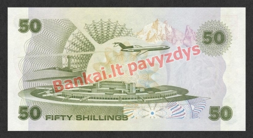 50 Šilingų banknoto galinė pusė