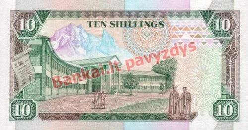 10 Šilingų banknoto galinė pusė