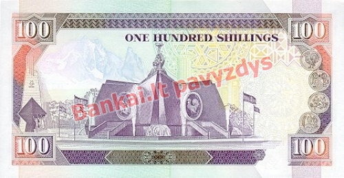 100 Šilingų banknoto galinė pusė