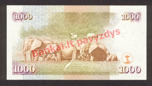 1000 Šilingų banknoto galinė pusė