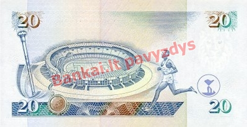 20 Šilingų banknoto galinė pusė