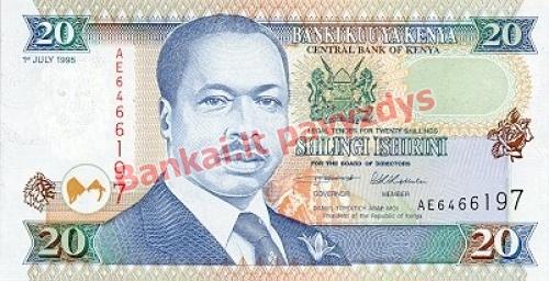 20 Šilingų banknoto priekinė pusė