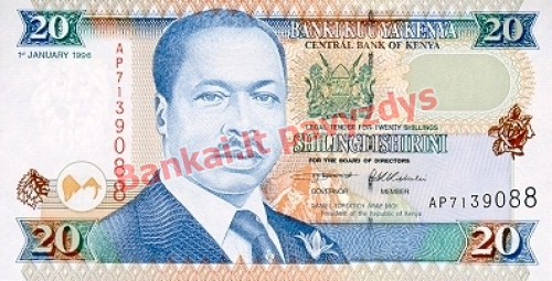 20 Šilingų banknoto priekinė pusė