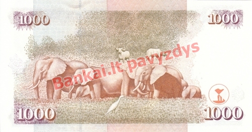 1000 Šilingų banknoto galinė pusė