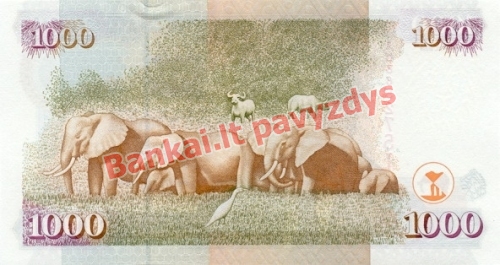 1000 Šilingų banknoto galinė pusė