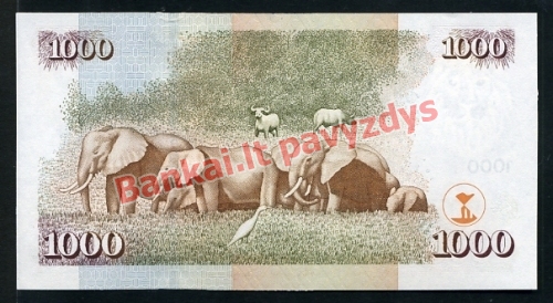 1000 Šilingų banknoto galinė pusė