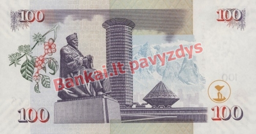 100 Šilingų banknoto galinė pusė