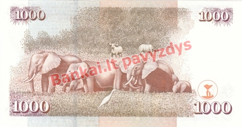 1000 Šilingų banknoto galinė pusė