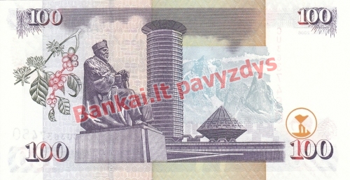 100 Šilingų banknoto galinė pusė