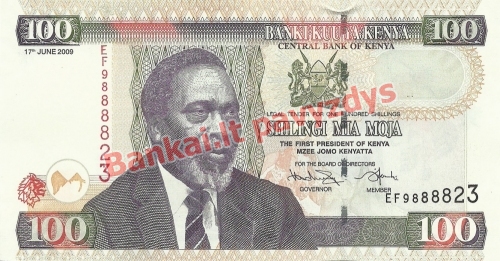 100 Šilingų banknoto priekinė pusė