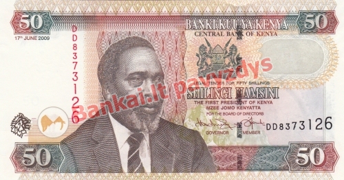 50 Šilingų banknoto priekinė pusė