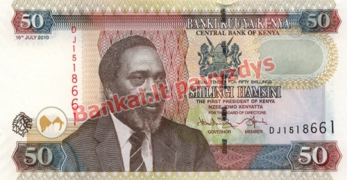 50 Šilingų banknoto priekinė pusė