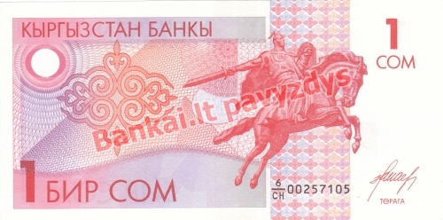 1 Somo banknoto priekinė pusė