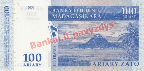 100 Arairių banknoto galinė pusė