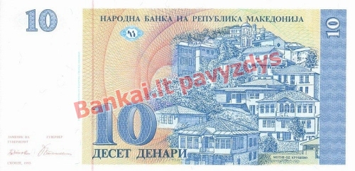 10 Denarų banknoto priekinė pusė