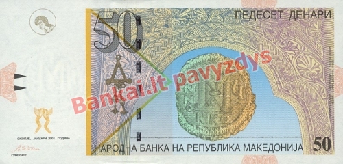 50 Denarų banknoto priekinė pusė