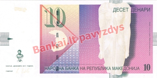 10 Denarų banknoto priekinė pusė