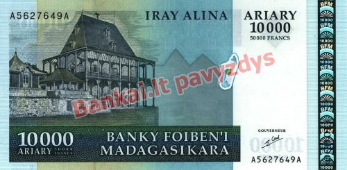 10000 Arairių banknoto priekinė pusė