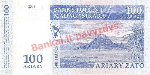 100 Arairių banknoto galinė pusė