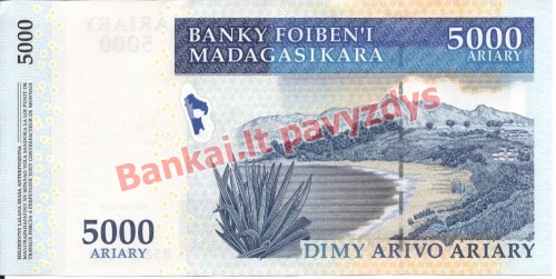 5000 Arairių banknoto galinė pusė