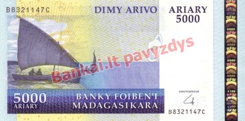 5000 Arairių banknoto priekinė pusė