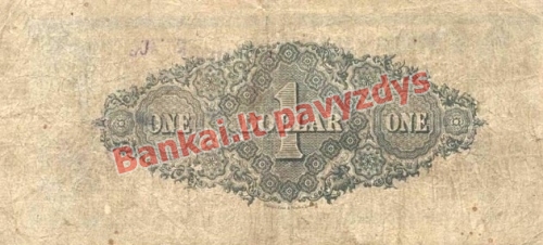 1 Dolerio banknoto galinė pusė