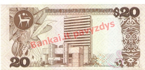 20 Ringito banknoto galinė pusė