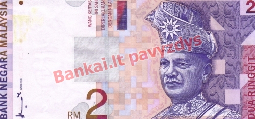 2 Ringito banknoto priekinė pusė