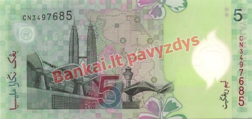 5 Ringito banknoto galinė pusė