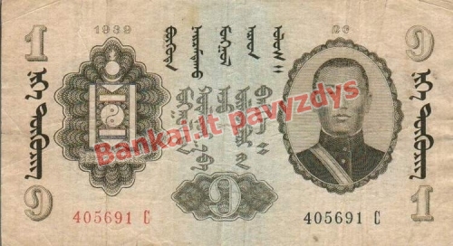 1 Tugriko banknoto priekinė pusė