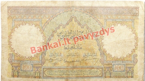 100 Frankų banknoto galinė pusė