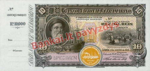 10000 Reisų banknoto priekinė pusė