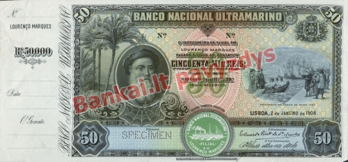 50000 Reisų banknoto priekinė pusė