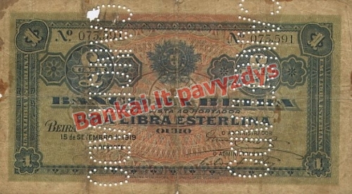 1 Libros banknoto priekinė pusė