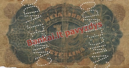 12 Librų banknoto galinė pusė