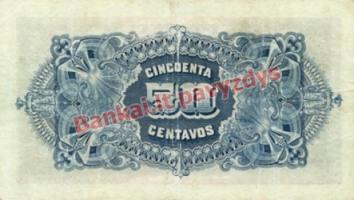 50 Centavų banknoto galinė pusė