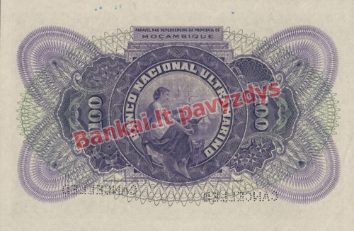 100 Escudų banknoto galinė pusė