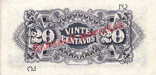 20 Centavų banknoto galinė pusė