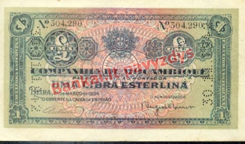 1 Libros banknoto priekinė pusė