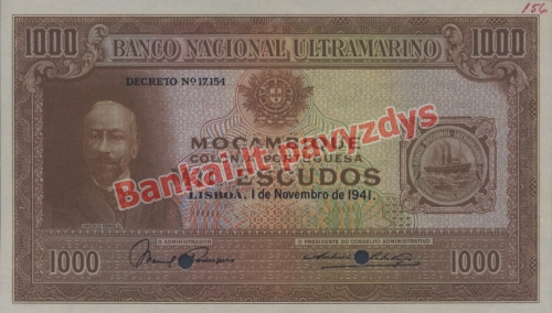 1000 Escudų banknoto priekinė pusė