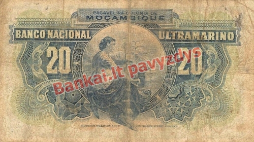 20 Escudų banknoto galinė pusė