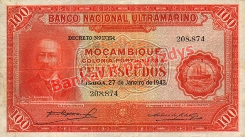 100 Escudų banknoto priekinė pusė