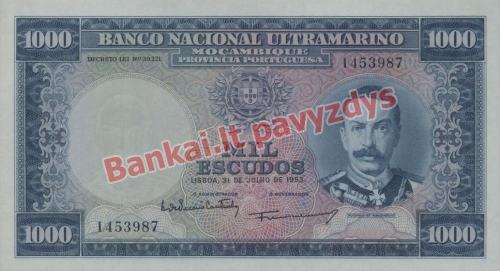 1000 Escudų banknoto priekinė pusė