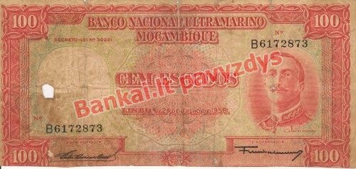 100 Escudų banknoto priekinė pusė