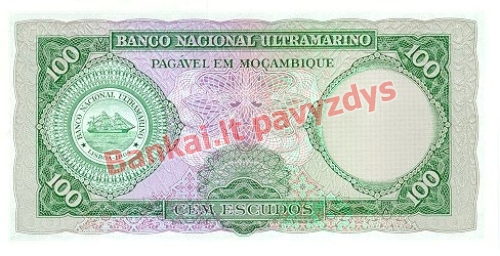 100 Escudų banknoto galinė pusė