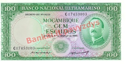100 Escudų banknoto priekinė pusė