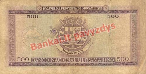 500 Escudų banknoto galinė pusė